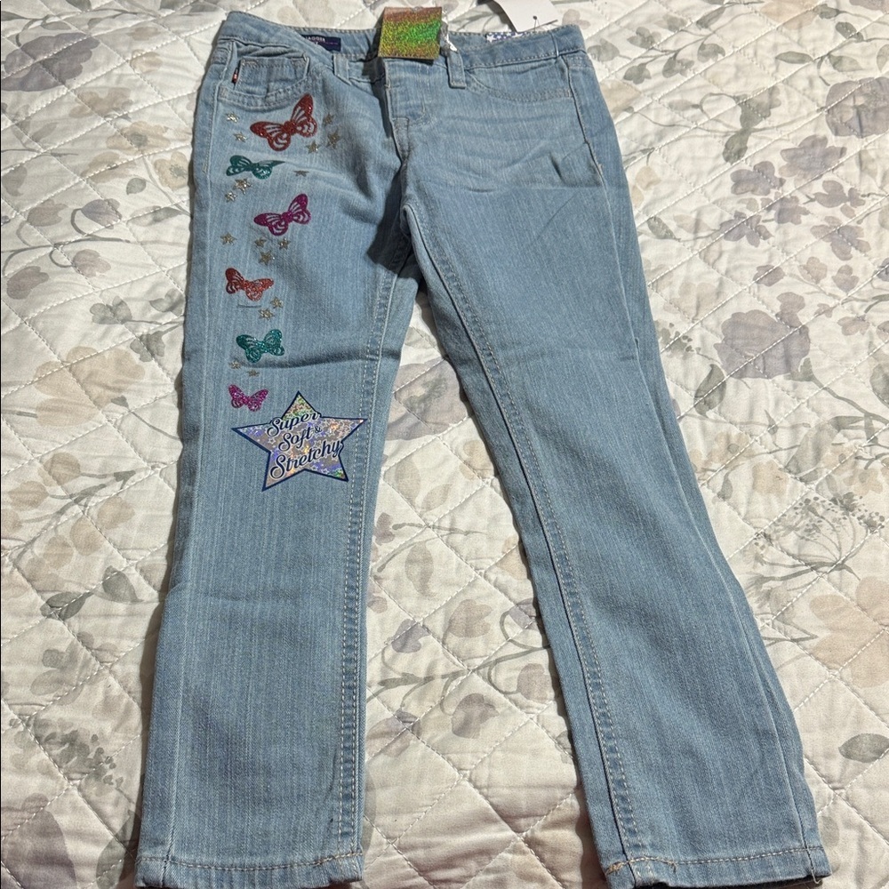 Embroidered Light Blue Vigoss Jeans 6